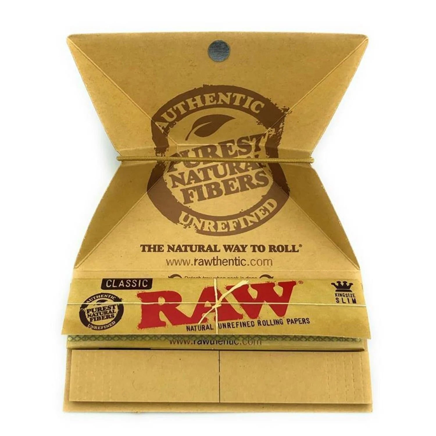 RAW Artesano Classic King Size Slim 32 Blättchen + 32 Tips + Bauunterlage RAW
